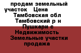 продам земельный участок › Цена ­ 340 000 - Тамбовская обл., Тамбовский р-н, Пушкари с. Недвижимость » Земельные участки продажа   